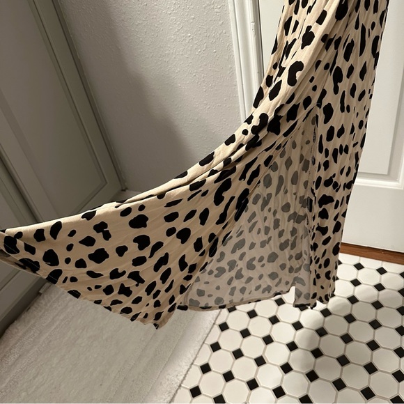 Leopard Midi Slip Dress - Picture 5 of 7